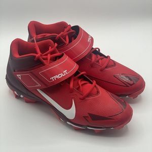 Nike Force trout 8 keystone Baseball Cleats Men's CZ5911 616 Red White